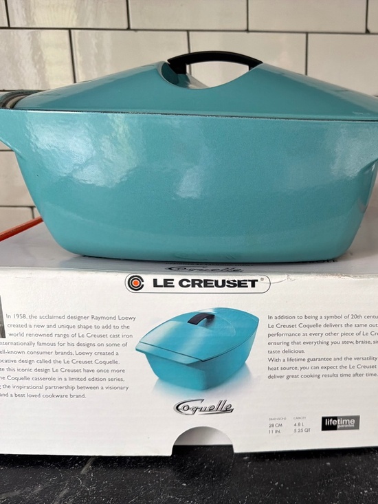 Le Creuset Other - Le Creuset Coquelle Limited Edition Raymond Loewy Cast Iron Casserole NIB